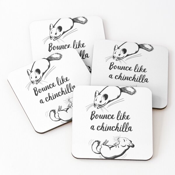Item preview, Happy cute Chinchillas; jumping, bounce like a chinchilla designed and sold by Drawmecute.