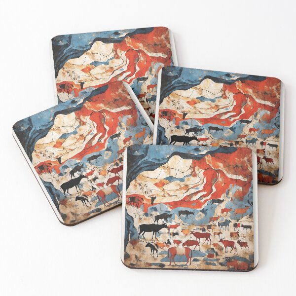 Item preview, Grotte de lascaux France Vintage Poster Tourism 3 designed and sold by TravelersGems.