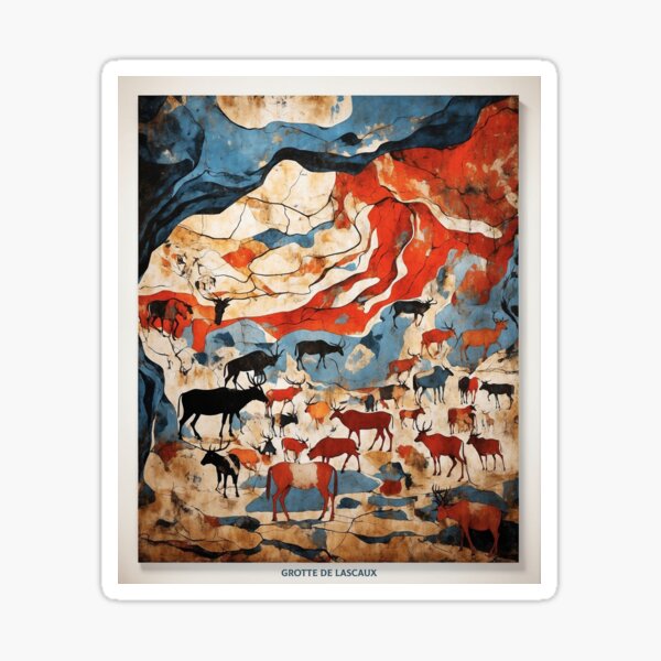 Artikel-Vorschau von Grotte de lascaux Frankreich Vintage Poster Tourismus 3, designt und verkauft von TravelersGems.