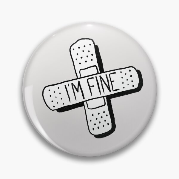 Item preview, I'm Fine - First Aid Band designed and sold by Flawed By Design.
