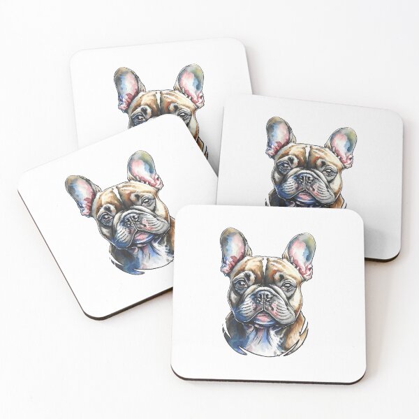 Item preview, French bulldog portrait designed and sold by Motivburg.