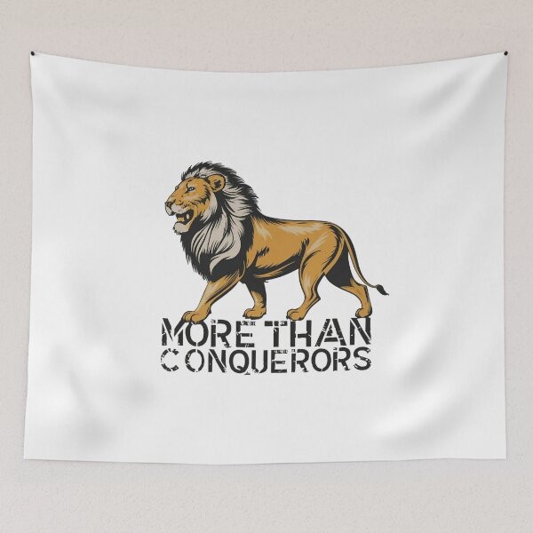 Item preview, More Than Conquerors, Bold Lion Art designed and sold by Faithloveshop.