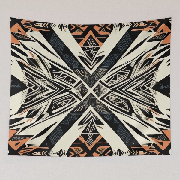 Item preview, Tribal pattern design with stripes designed and sold by operossa.