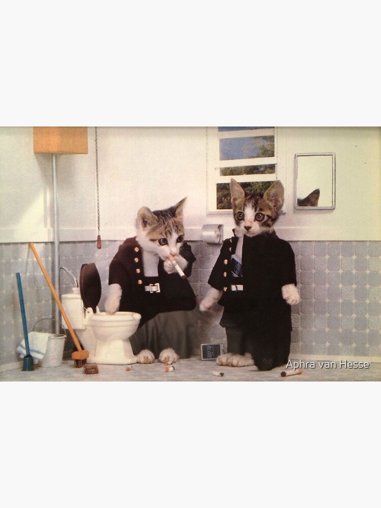 Smoking Kittens by aphrahesse
