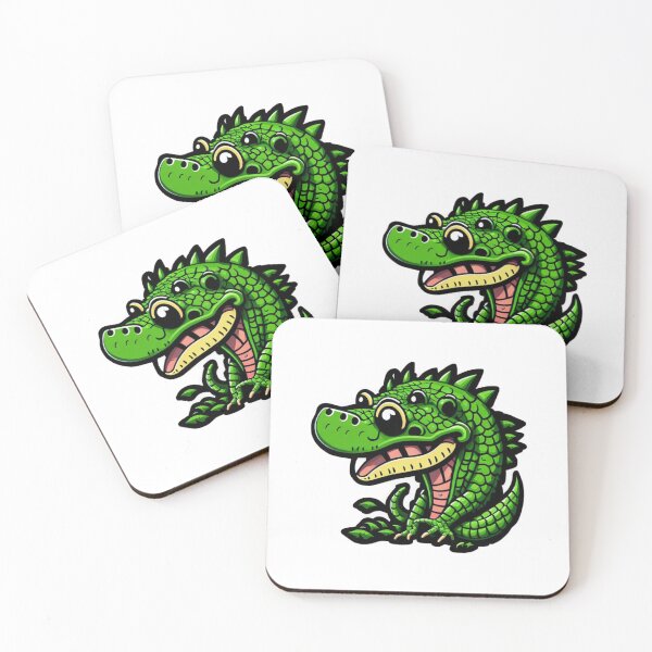 Item preview, Green Funky Crocodile  designed and sold by pinksunsets.