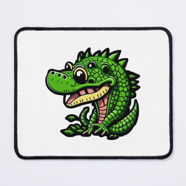 Item preview, Green Funky Crocodile  designed and sold by pinksunsets.