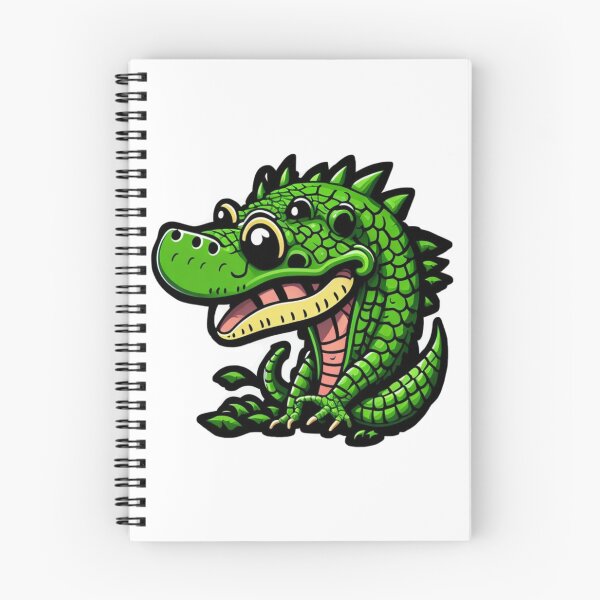 Item preview, Green Funky Crocodile  designed and sold by pinksunsets.