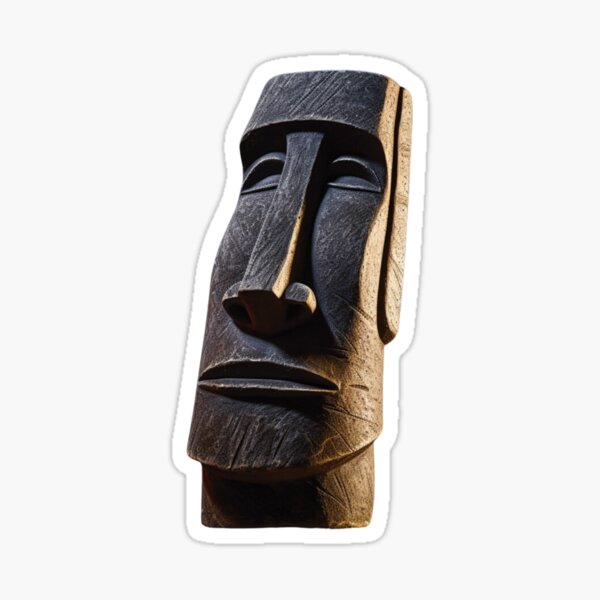 Item preview, Majestic Moyai Moai Emoji Meme Statue Symbol of Strength and Pop Culture designed and sold by Printic.