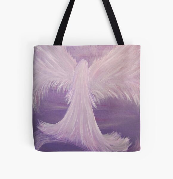 Guardian Angel Painting All Over Print Tote Bag