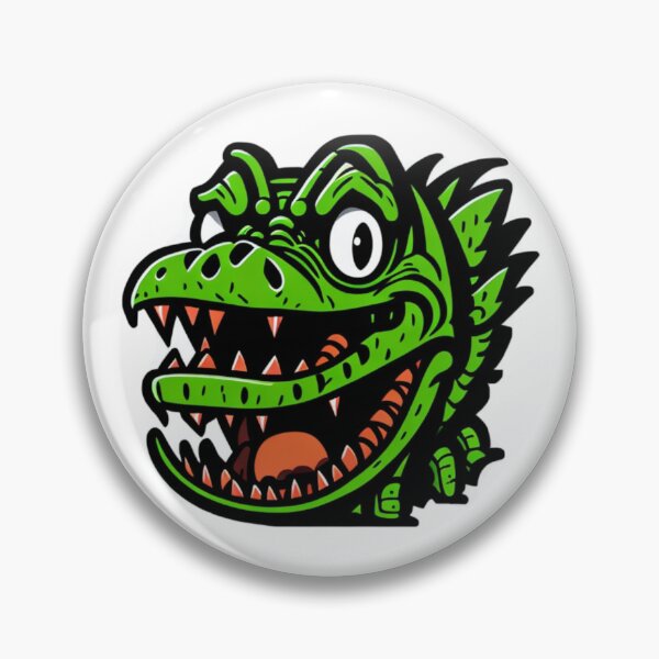 Item preview, Green Silly Crocodile  designed and sold by pinksunsets.
