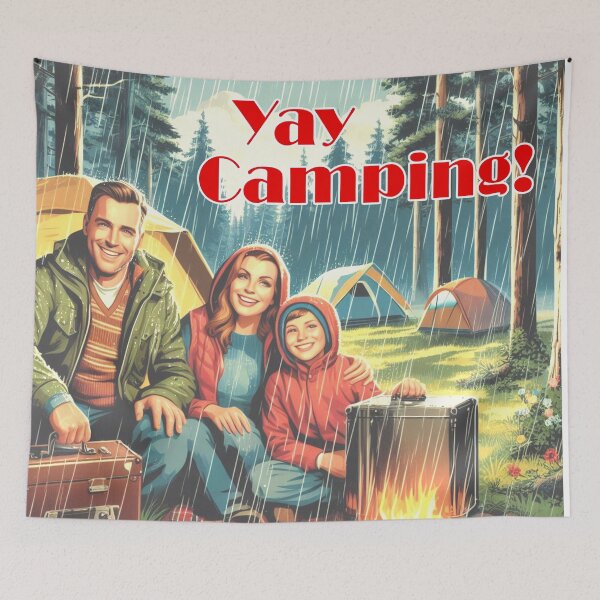 Item preview, Yay Camping In The Rain designed and sold by Esskay Designs.