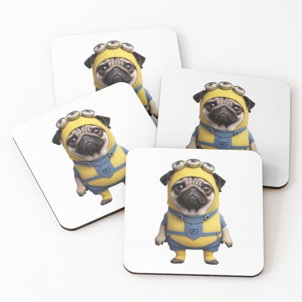 Item preview, Pug Dressed As A Minion designed and sold by pinksunsets.