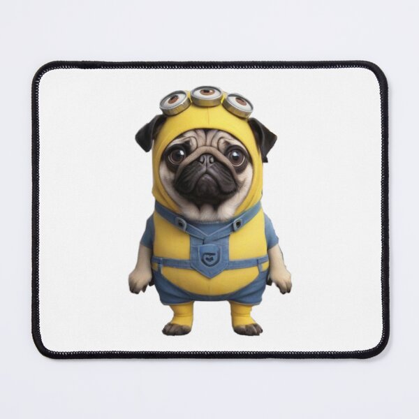 Item preview, Pug Dressed As A Minion designed and sold by pinksunsets.