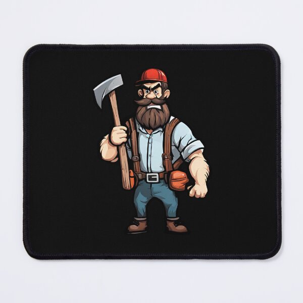 Item preview, Cartoon Lumberjack designed and sold by Aquillashop.