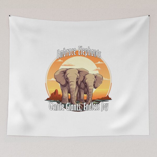 Item preview, Gentle Giants Endless Joy Of Elephants designed and sold by NeavesPhoto.