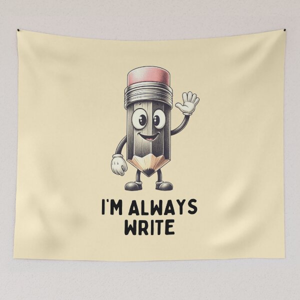 Item preview, Friendly Pencil Mascot designed and sold by RuyaFab.