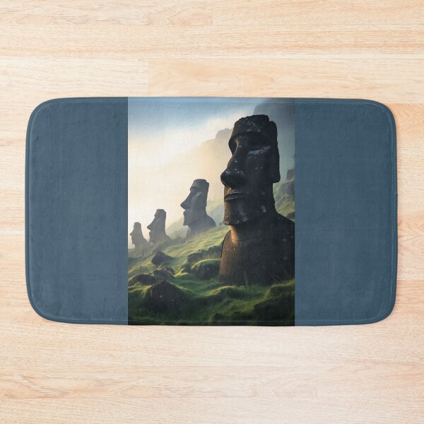 Item preview, Scenic Moyai Moai Emoji Meme Statue Symbol of Strength and Pop Culture designed and sold by Printic.