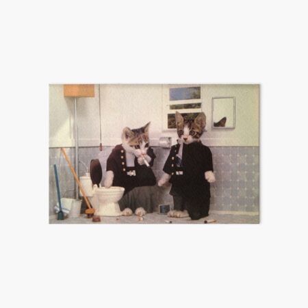 Smoking Kittens Art Board Print