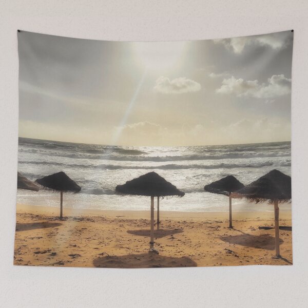Item preview, Winter Beach Parasols Sunrise designed and sold by Marco Sales.