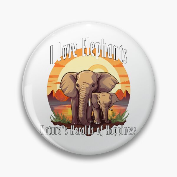Item preview, I Love Elephants Natures Heralds Of Happiness designed and sold by NeavesPhoto.