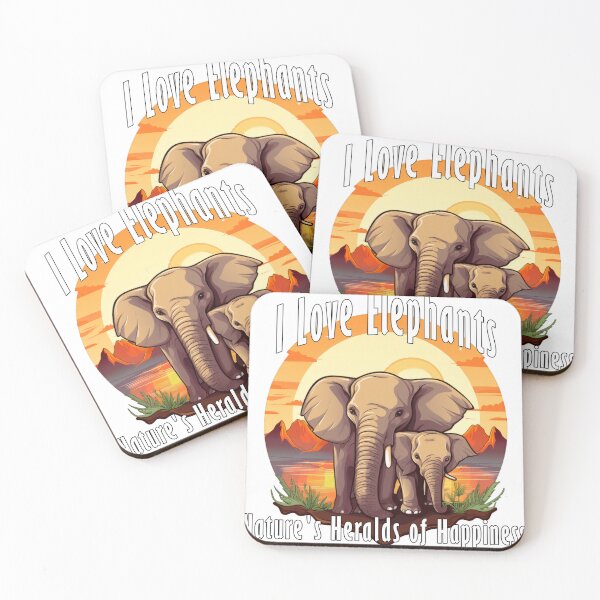 Item preview, I Love Elephants Natures Heralds Of Happiness designed and sold by NeavesPhoto.