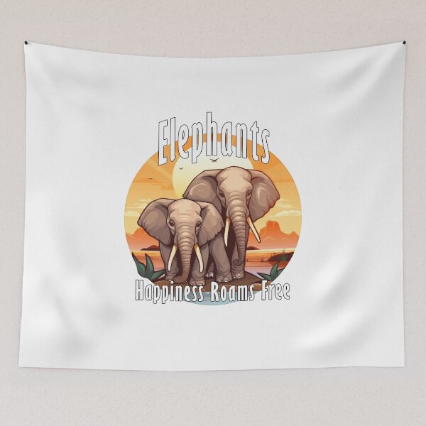 Item preview, Elephants Happiness Roams Free designed and sold by NeavesPhoto.