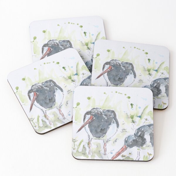 Item preview, Oystercatchers painting. designed and sold by DebTheZeb.