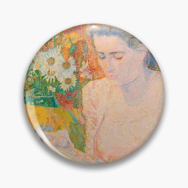 Item preview, Vintage Portrait Painting: Mrs Marie Jeannette de Lange (1900) by Jan Toorop - Classic Artwork designed and sold by Under-TheTable.