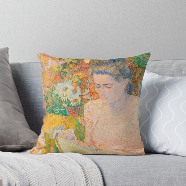 Item preview, Vintage Portrait Painting: Mrs Marie Jeannette de Lange (1900) by Jan Toorop - Classic Artwork designed and sold by Under-TheTable.
