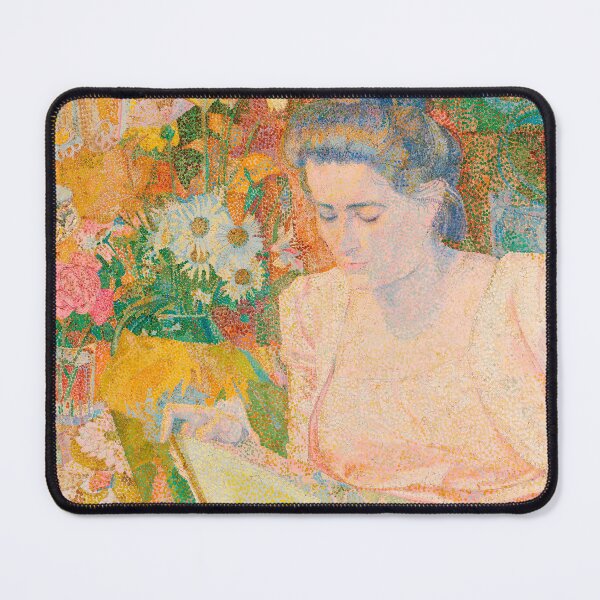 Item preview, Vintage Portrait Painting: Mrs Marie Jeannette de Lange (1900) by Jan Toorop - Classic Artwork designed and sold by Under-TheTable.