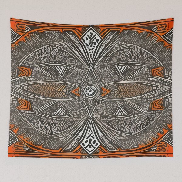 Item preview, Tribal pattern design with a bit of color designed and sold by operossa.