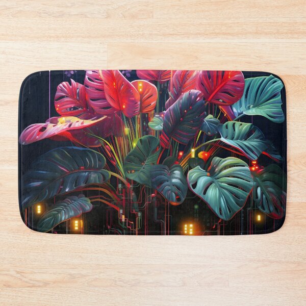 Item preview, Blend of digital data and vibrant plant print designed and sold by dcrc.