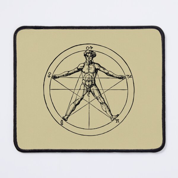 Item preview, Vitruvian Figure in Alchemical Circle designed and sold by Twisted Kids.