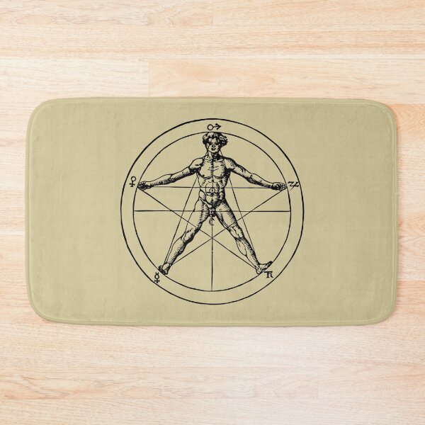 Item preview, Vitruvian Figure in Alchemical Circle designed and sold by Twisted Kids.
