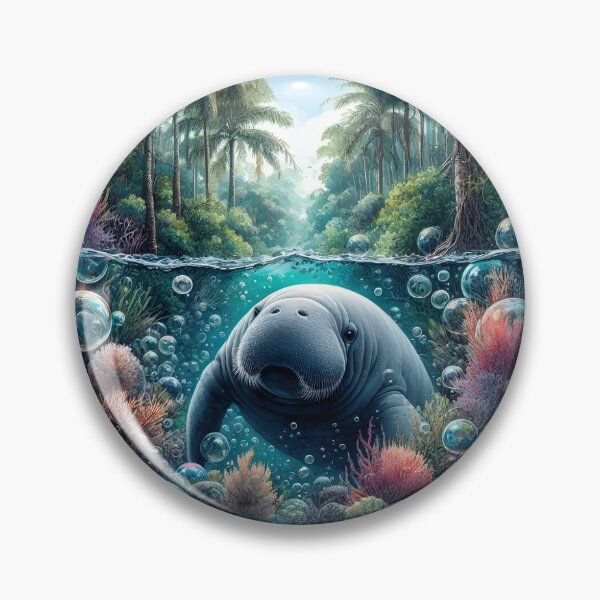 Item preview, Dugong animal art designed and sold by RubisLeaf.