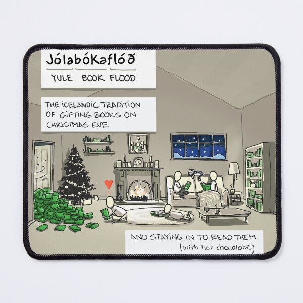 Item preview, Jólabókaflóð (Jolabokaflod) designed and sold by Sketchplanations.