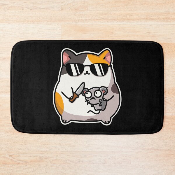 Item preview, Calico Cat holding a Knife and Mouse designed and sold by ThinGraff Design.