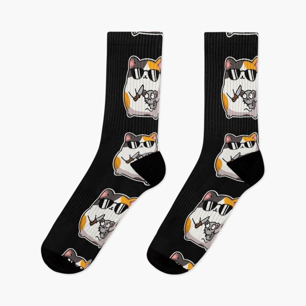 Item preview, Calico Cat holding a Knife and Mouse designed and sold by ThinGraff Design.