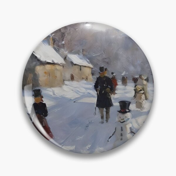 Item preview, oil painting christmas scene designed and sold by PIGCASSOSAIART.