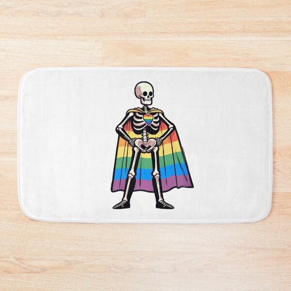 Item preview, Preppy Skeleton - Proud Rainbow Skeleton designed and sold by MushroomHut.