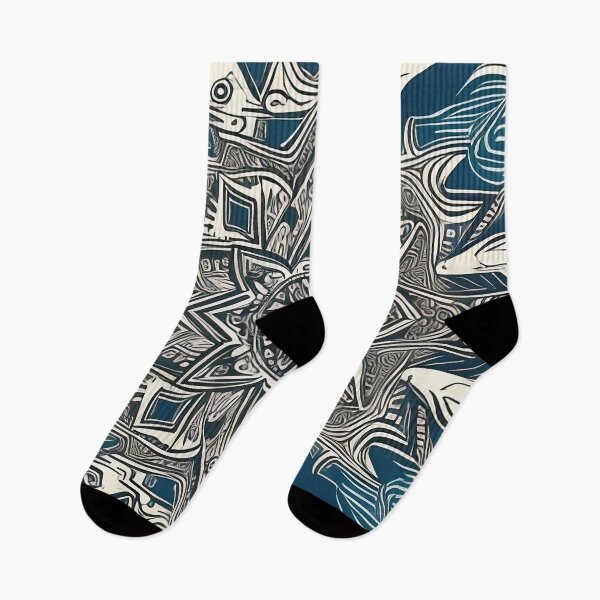 Item preview, Tribal pattern design blue designed and sold by operossa.