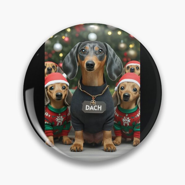 Item preview, Dach Christmas 2/6 designed and sold by DachshundsOnRB.