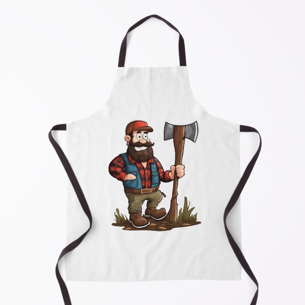 Item preview, Lumberjack with an Ax in a Flannel Shirt designed and sold by Aquillashop.