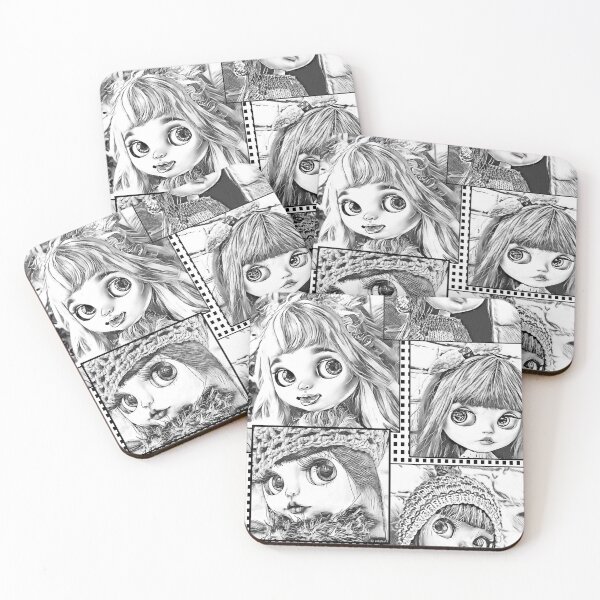 Item preview, My favorite black and white patchwork dolls for girls designed and sold by fuzzyfox.