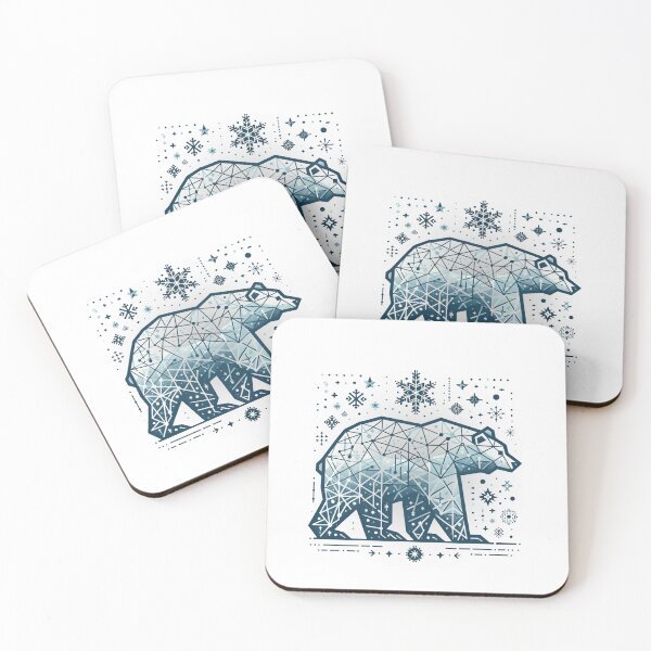 Item preview,  Geometric Polar Bear designed and sold by MusesWhispers.