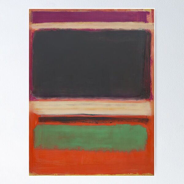 Item preview, Mark Rothko - No.3No.13 (Magenta, Black, Green on Orange) - 1949 designed and sold by 4syntart.