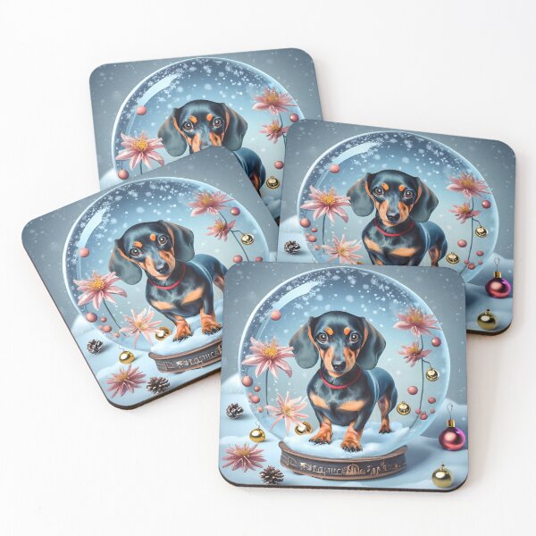 Item preview, Dach Christmas 4/6 designed and sold by DachshundsOnRB.