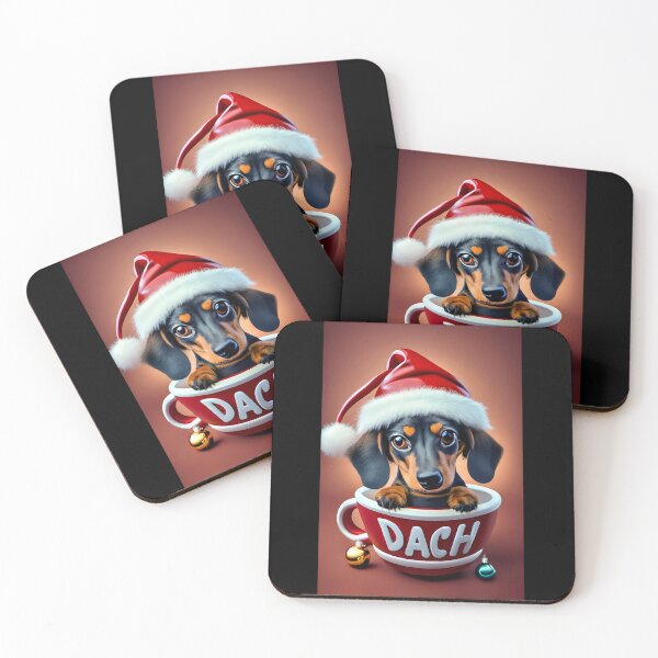 Item preview, Dach Christmas 6/6 designed and sold by DachshundsOnRB.