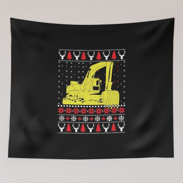 Item preview, Excavator Christmas / Digger / Mining designed and sold by Tee Hub.