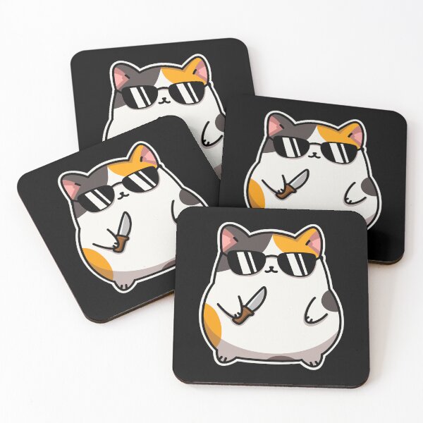 Item preview, Cat with knife designed and sold by ThinGraff Design.